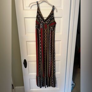 Multicolor Bohemian Maxi Dress